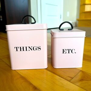 Brand new storage tins for kitchen, bathroom, office…